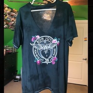 Bon Jovi cut out t-shirt